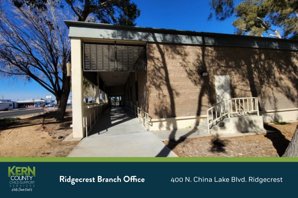 Ridgecrest branch office: 400 N. China Lake Blvd. Ridgecrest, CA 93555