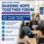 September 17, 5:30pm-7pm at Kern BHRS