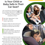 Is Your Child or Baby Safe in Their Car Seat - Flyer (WUESD)